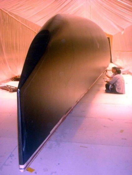 Hull is 2 Tillverkning skrov America's cup båt iacc-63 örn 2002