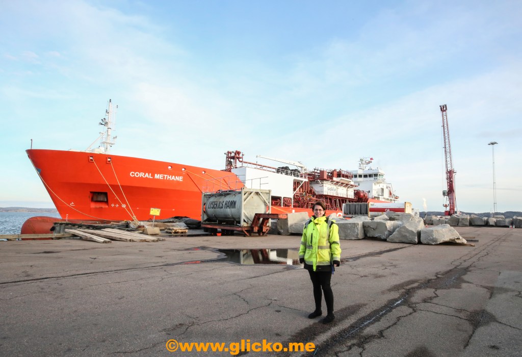 Stort intresse för den holländska gastankern som anlände till Lysekil hamn tidigt på torsdagsnatten.