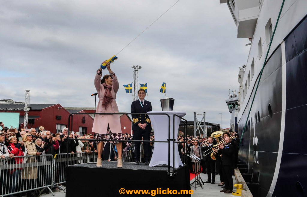 Idag namngav Kronprinsessan Victoria det nya forskningsfartyget Svea som har Lysekil som&nbsp;hemmahamn