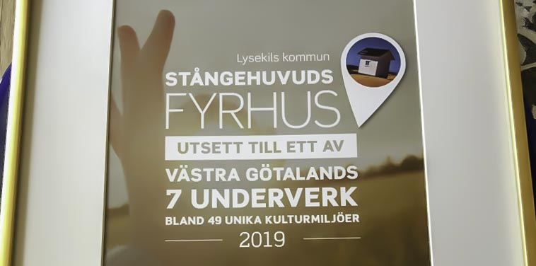 Idag var det Lysekils tur att ta emot priset som en av vinnarna i omröstningen av Västra Götalands sju underverk! 