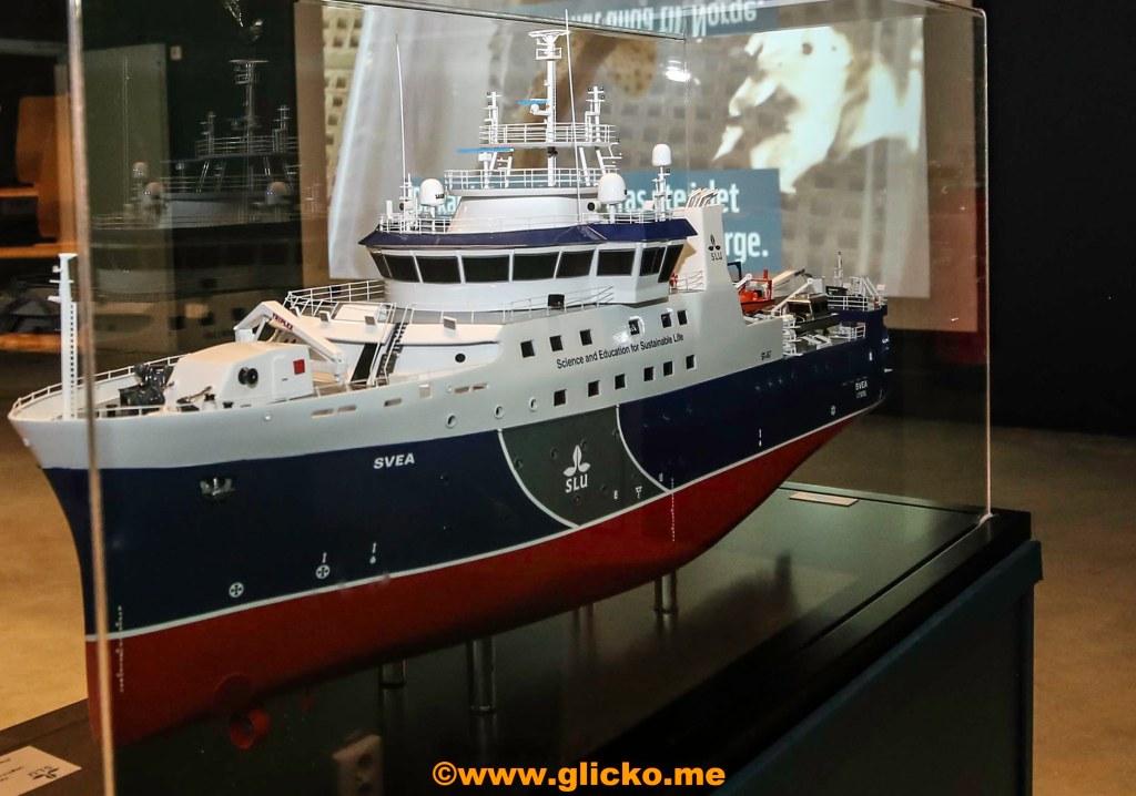 Liten modell av forskningsfartyget Svea finns nu på Havets Hus i&nbsp;Lysekil