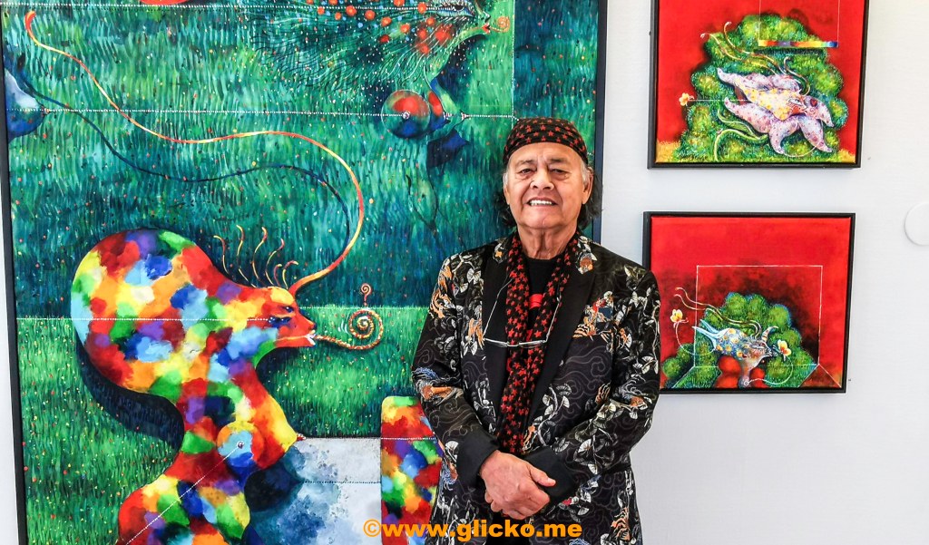 Ardy Strüwer ställer ut sin konst i Lysekils Konstförenings lokaler här i&nbsp;Lysekil