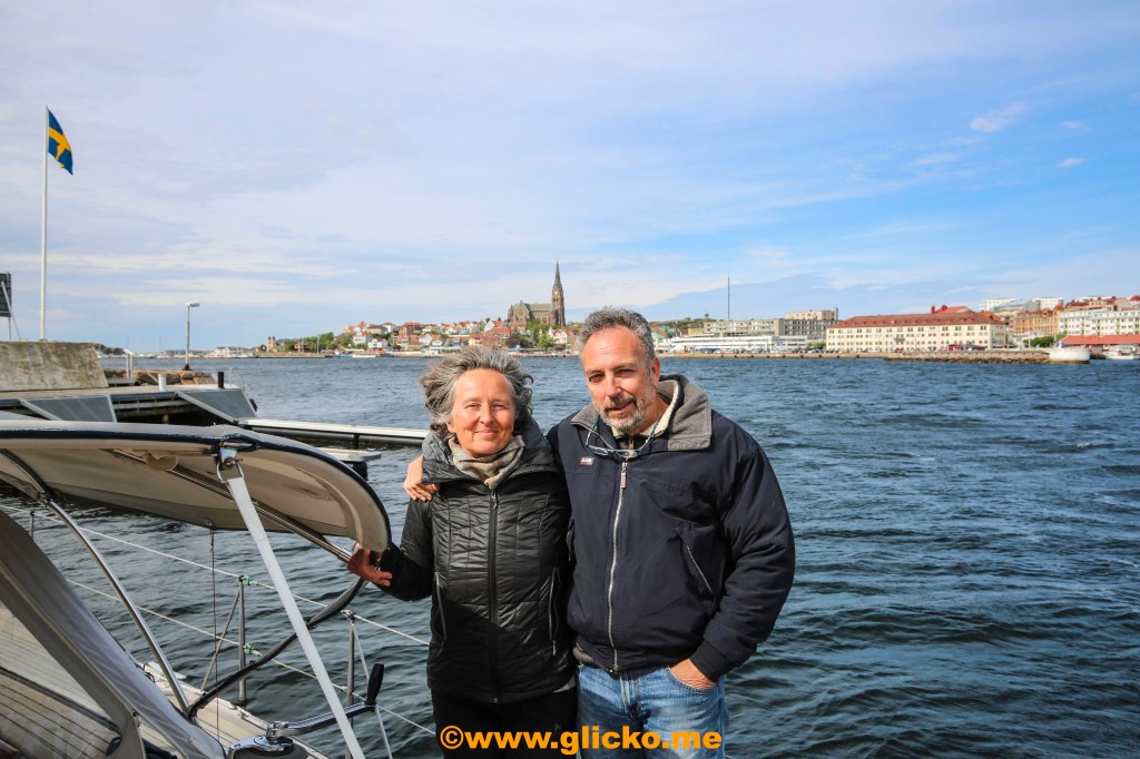 Besök från Italien och Danmark på Nicanders Båtvarv här i Lysekil