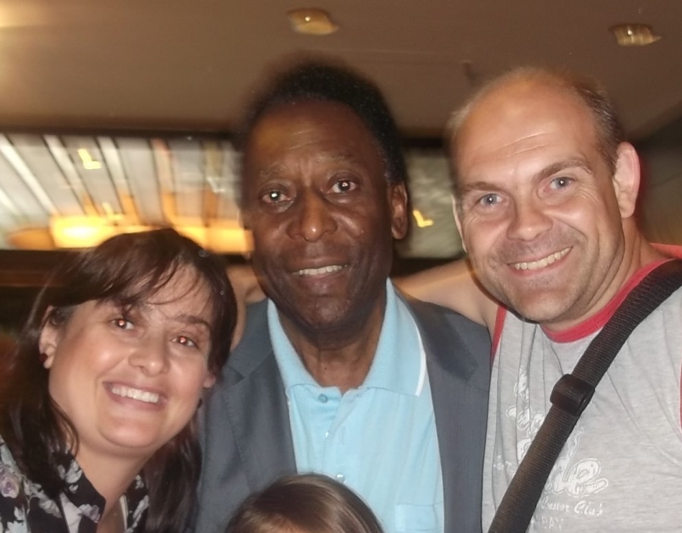 Lysekilskillen Bjarne Forsberg träffade sin stora idol Pelé