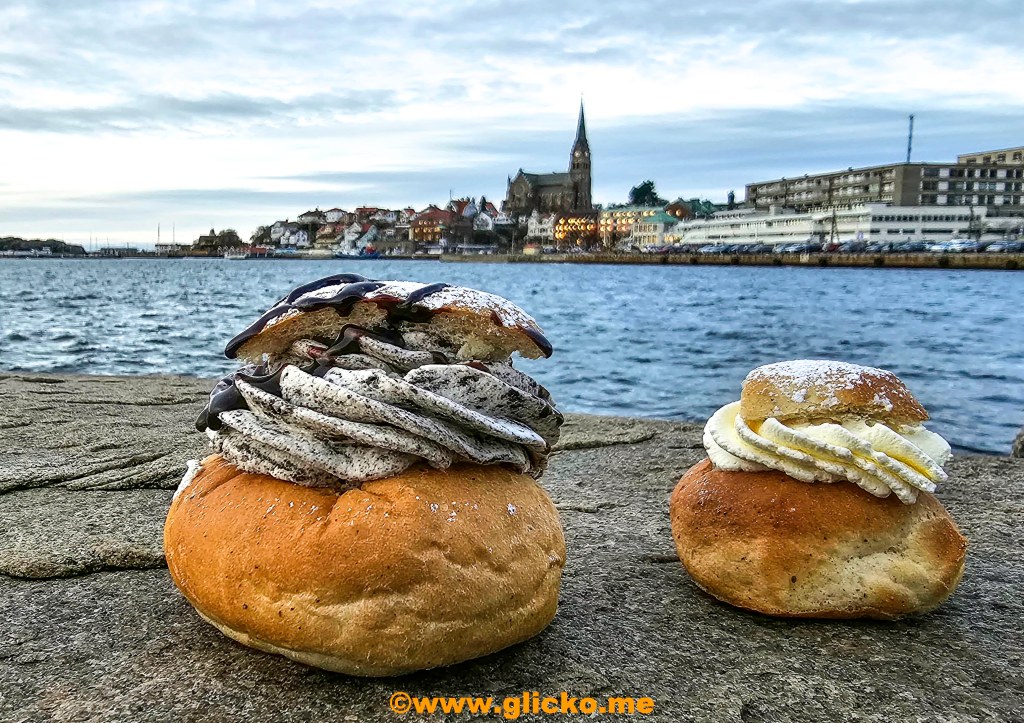 Det åts en hel del semlor i Lysekil igår på fettisdagen