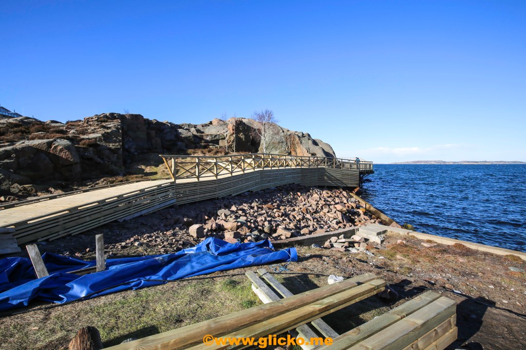 Idag startade Lysekils Vänner upp arbetet med att färdigställa sista etappen av Västerhavspromenaden