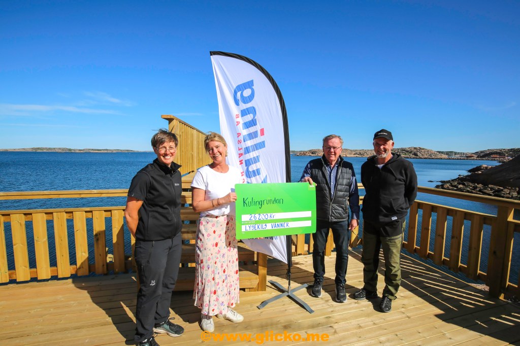 Idag överlämnades checken till Lysekils Vänner på hela 26 200 kronor från Kuling Rehab och hälsa&nbsp;AB