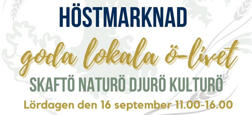 Förra årets succé, höstmarknad på Skaftö tillbaka igen den 16:e&nbsp;september