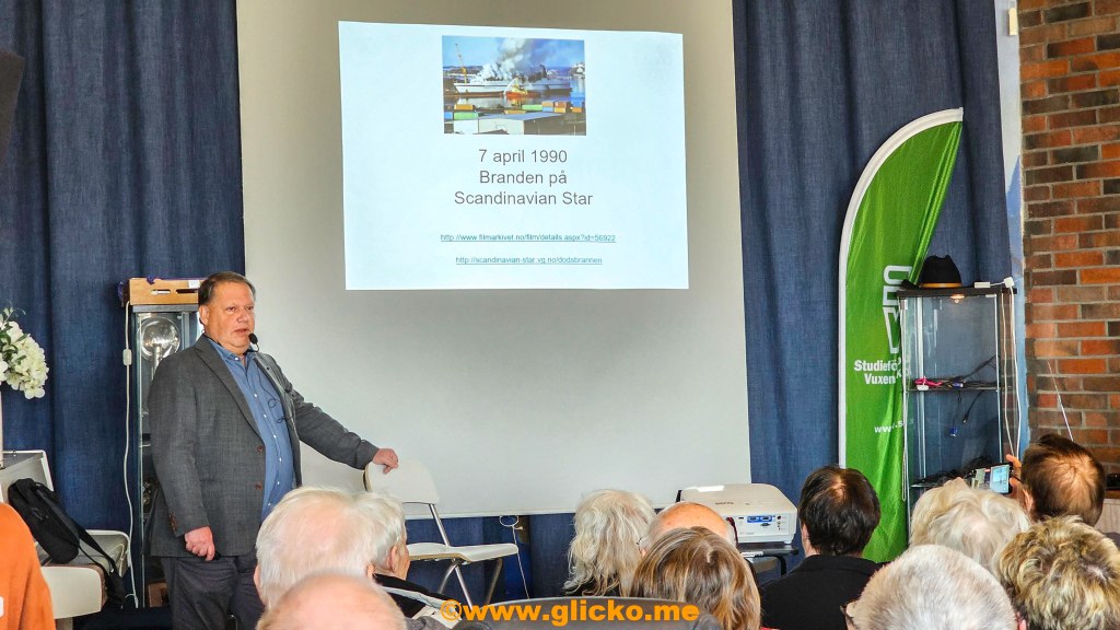 Fullsatt på 59:an när Stig Nilson föreläste om branden ombord på Scandinavian&nbsp;Star