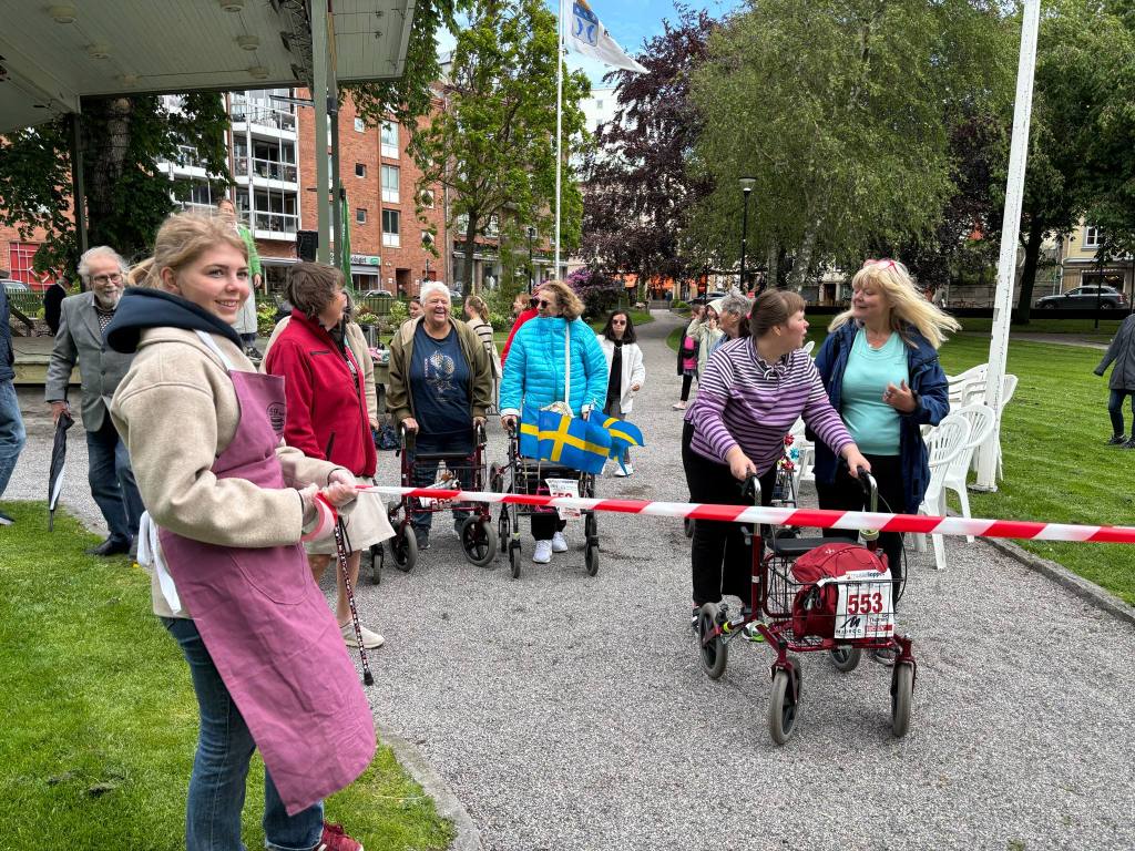 Rullatorrally i Lysekils stadspark