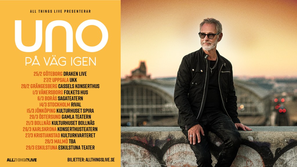Uno är ”På Väg Igen” med vårturné&nbsp;2026